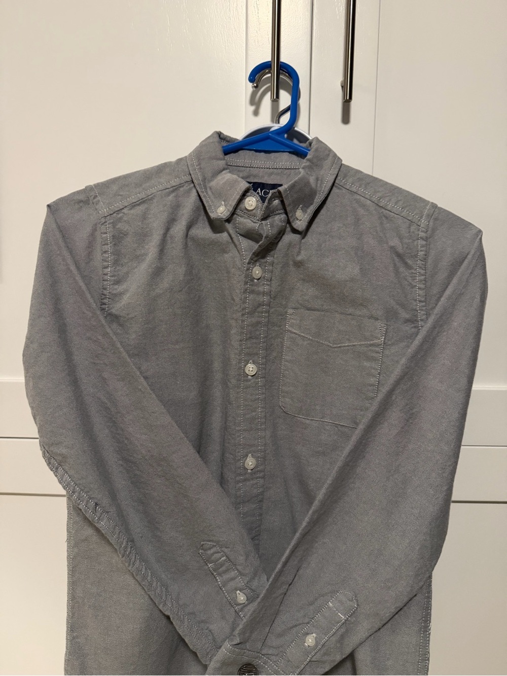 Place Gray Button-Front Shirt